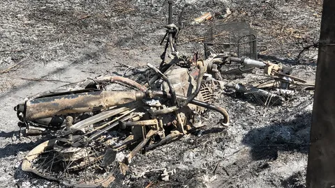 พบศพสาวถูกไฟคลอกดับคาป่า คาดเกิดจยย.ล้มแล้วไฟติดหญ้าแห้ง