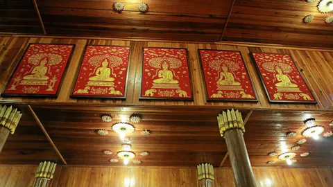 ศิลปินภาคเหนือรวมใจสร้างสรรค์จิตรกรรมฝาผนังอุโบสถวัดจันทร์