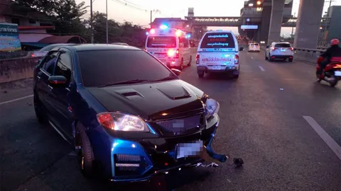 หนุ่มตีนผีชนขยี้ 2 ศพ คร่าแท็กซี่พลเมืองดี