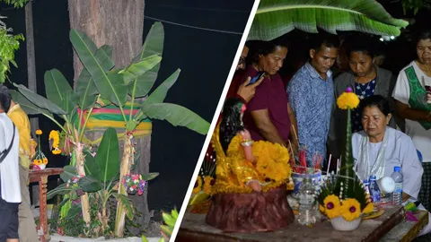 เลขเด็ดที่ปากพลี เชิญเจ้าแม่ตะเคียนทองลงประทับร่าง "ต้องทำพิธีตอนค่ำ"