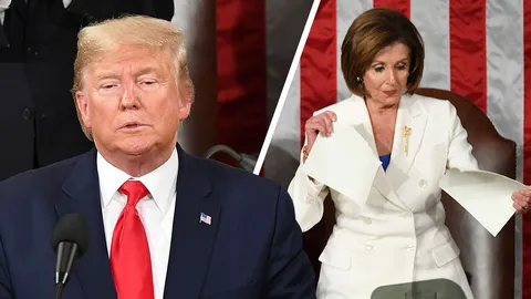 ช็อตเดือด ประธานสภาผู้แทนฯสหรัฐฯ ฉีกสำเนาผลงานทรัมป์กลางสภา  (คลิป)