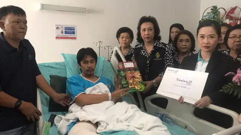 ผอ.ห้างเทอร์มินอล21และภาคส่วนต่าง เยี่ยมปลอบขวัญคนเจ็บ เหตุกราดยิงโคราช