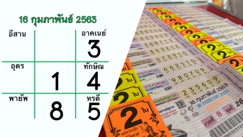 โค้งสุดท้ายหวย "เลขเด็ด" งวด 16/02/63 ลุ้นได้ที่ไทยรัฐทีวี-ไทยรัฐออนไลน์