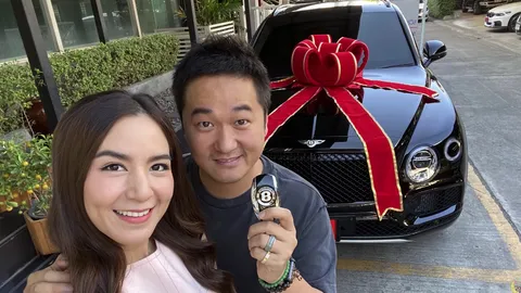 พลอย ชิดจันทร์ สุดยอดแห่งภรรยา ควักเงิน 24 ล้าน ซื้อรถหรูเซอร์ไพรส์สามี