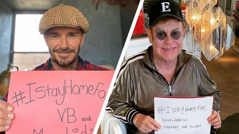 เยี่ยม! เดวิด เบคแคม พร้อมคนดังระดับโลก ท้าอยู่บ้าน ลดโควิด 