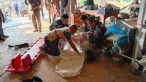 แบ่งสมบัติไม่ลงตัว ผัวยัวะบีบคอฆ่าเมีย