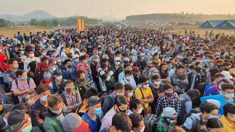 ยอมให้อีกวัน ผวจ.ตากสั่งเปิดด่านพรมแดน ให้แรงงานพม่ากลับบ้าน 