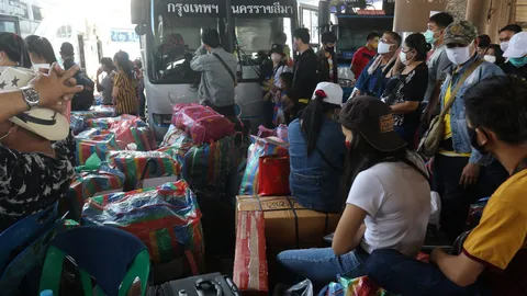 กฎเหล็ก ไม่ใส่หน้ากาก ป้องกันโควิด ห้ามเข้าสถานีขนส่ง มีไข้ งดเดินทาง