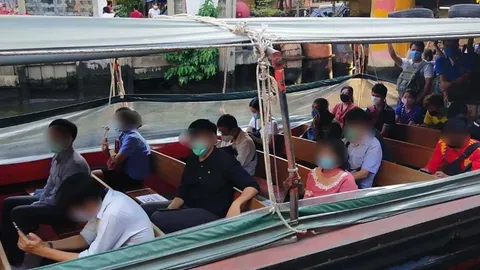 เล็งหยุดให้บริการ “เรือแสนแสบ” คุมผู้โดยสารเว้นระยะห่างทางสังคมไม่ได้