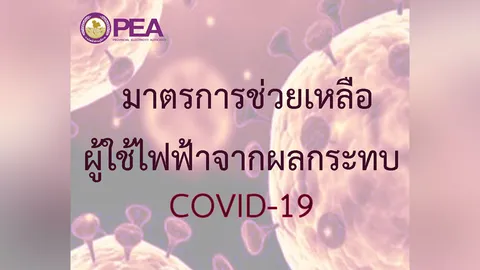 PEA เพิ่มมาตรการช่วยเหลือผู้ใช้ไฟฟ้าจากผลกระทบ COVID-19