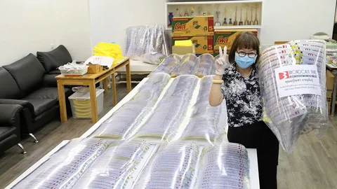 "บรอดคาซท์" ผลิต FACE SHIELD ให้หมอ