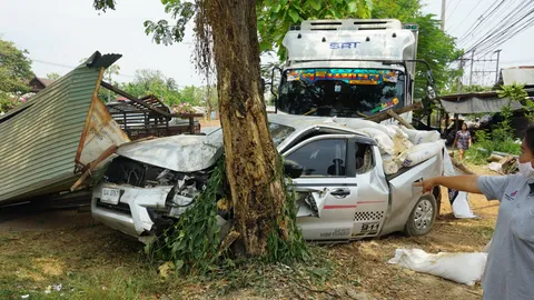 โควิดฯ ผสมสงกรานต์ทำหมูขายดี หนุ่มวิ่งรอกส่ง 5 เที่ยว จนหลับใน