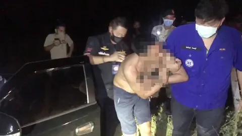 ตร.คุมตัวหนุ่มสงขลาขับเก๋งฝ่าเคอร์ฟิว เสพยาแล้วดีดจนรถเสียหลักตกถนน