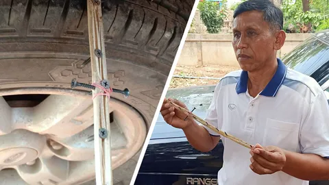 “สกลนคร” ล่าพวกมือบอนวางตะปูเรือใบ เจาะยางรถ ผอ.ไปเยี่ยมบ้านนักเรียน