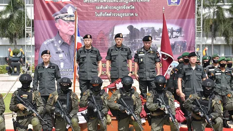 ผบช.ภ.6 เปิดการฝึกตำรวจ นปพ. เตรียมพร้อมรับมือเหตุอาชญากรรมรุนแรง