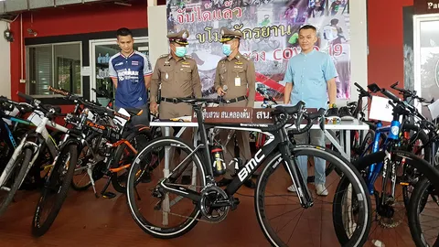 โจรสวมชุดกีฬา ลักจักรยานแพงไปขายซื้อยาเสพ