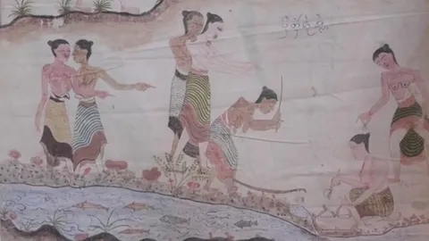 วัดดัง เผยภาพเขียนอายุนับร้อยปี หลังดราม่าสั่งแก้ไขภาพ สิตางศุ์ส้มหยุด