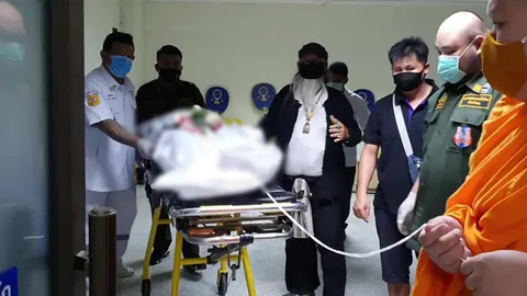 นำร่างแม่ปุ๊ มารดา "โอ วรุฒ" บำเพ็ญกุศลใน กทม. หลังลื่นล้มจนเสียชีวิต 