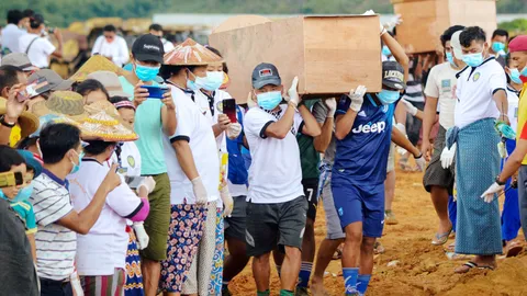 สรุปข่าวต่างประเทศรอบสัปดาห์ ‘โควิดยังแรง’ เหมืองหยกพม่าถล่มสุดเศร้า