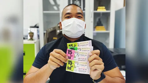 ตำรวจหนุ่มดวงดี ถูกลอตเตอรี่ 64 ใบ เผยที่มา "เลขเด็ด" เต่าให้โชค