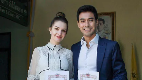 เอส กันตพงศ์ ควง คริสติน่า จดทะเบียนสมรสแล้ว แฟนๆ ยินดีแน่นไอจี