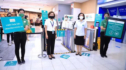 เทสโก้ โลตัส คุมเข้ม ป้องกันโควิด-19 ติดตั้งระบบอัตโนมัติ วัดอุณหภูมิ และตรวจสอบสวมหน้ากาก