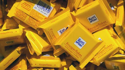'Ritter Sport' ชนะคดีครองสิทธิ์ขายช็อกโกแลตทรงสี่เหลี่ยมจัตุรัส