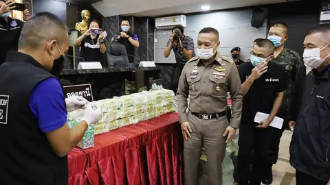 ตำรวจ-ป.ป.ส.จับแก๊งขนยาไอซ์ มากสุดในอีสานยึดกว่า 860 กก. มูลค่า600ล้าน