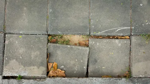 ฟุตปาทพังเกือบตลอดแนว ชาวบ้านเห็นแล้วเสียดายงบ เขตตลิ่งชันรีบแก้ไขด้วย