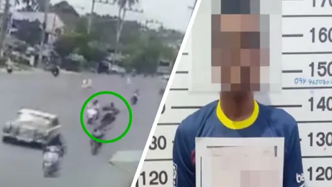 จับแล้ว คนร้ายกระชากกระเป๋าหญิงวัย 45 จนตกรถจักรยานยนต์เสียชีวิต