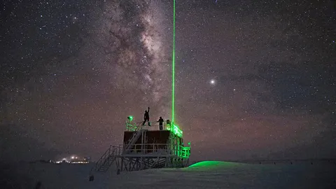 ศึกษาบรรยากาศแอนตาร์กติกด้วยเลเซอร์