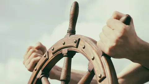 He always sails near the wind.
