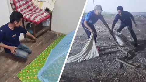 แม่ลูกอ่อนผวา งูเหลือมยาวกว่า 3 เมตร มุดมุ้ง ร้องลั่น กลัวจะเขมือบลูกชาย