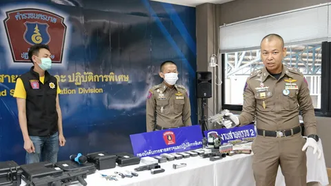 รวบแก๊งต่างชาติ ค้าระเบิด-รถเถื่อน ซิกแซ็กใช้วีซ่านักศึกษาเข้าไทย