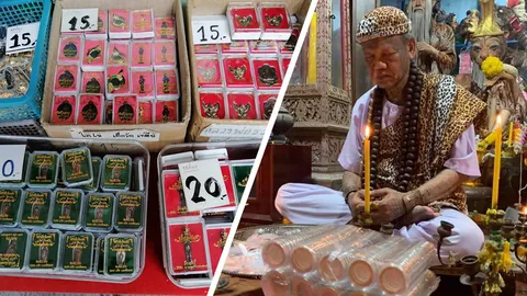 ไอ้ไข่ปลอมวางขายเกลื่อนท่าพระจันทร์ เณรแอ ลั่นใบ้เลขเสี่ยงโชค ตนก็ทำได้