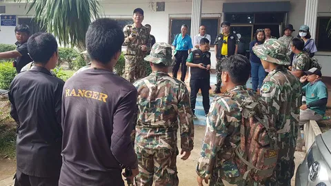 ปฏิบัติการจับหมีควายขอนแก่นยังเหลว จนท.กระชับวงล้อม วางกรงดักเพิ่ม 