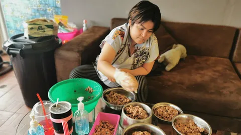 หมอจุ๋ม วอชด็อก ดูแล 6 สุนัขของเจ๊หงส์อย่างดี เผยค่าอาหารพุ่งเฉียดวันละพัน (คลิป)