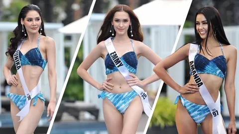 ชมภาพชุดว่ายน้ำ มิสยูนิเวิร์สไทยแลนด์ 2020 ประชันหุ่นปัง