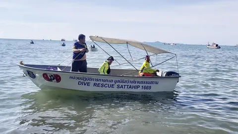 พบศพที่ 3 ลอยน้ำกลางทะเลอ่าวสัตหีบ คาดเป็นลูกเรือจมที่ปราณบุรี