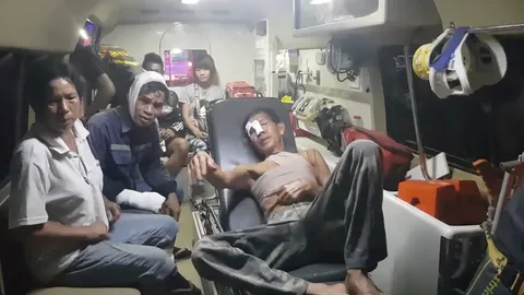 เมียติดลมนั่งก๊งเหล้า ผัวตามไม่ยอมกลับ คว้ามีดไล่ฟัน วงแตกเจ็บ 4 ราย