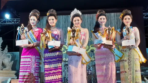 "น้องฝ้าย ภัทรวดี" คว้ามงกุฎ จากเวทีประกวด "ธิดาออกหว่า" ปี 63 ไปครอง