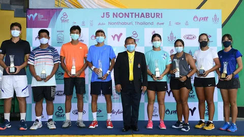 "ศุภาพิชญ์-ภาวินี" คว้าแชมป์หญิงคู่ เทนนิส "เจ5 นนทบุรี"