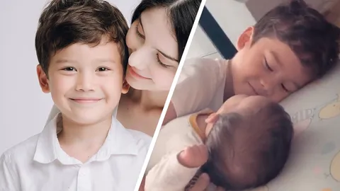 ซาร่า เผยโมเมนต์น่ารัก พี่แม็กซ์เวลล์ ช่วยเลี้ยง น้องเอมมิลี่