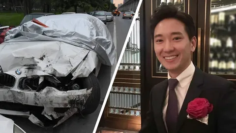 เผยตำรวจหนุ่มไฮโซดัง ซิ่งบีเอ็มชนพ่อค้าลูกชิ้นดับ ติดต่อขอมอบตัว