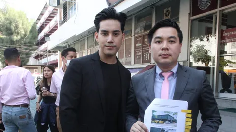 "เอิร์ธ" ดาราดัง เข้าให้ปากคำตำรวจ ปมเอี่ยวรถหรูแก๊งพนันออนไลน์