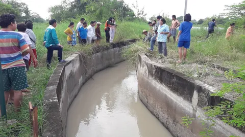 ปู่กับพ่อช่วยหลานจมน้ำไม่สำเร็จ ชาวบ้านช่วยพ่อกับเด็กได้ แต่ปู่ไม่รอด