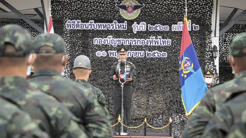 "บิ๊กแก้ว" บุก กองพันสื่อทหารสื่อสาร ตรวจเยี่ยมทหารใหม่ผลัด 2/2563