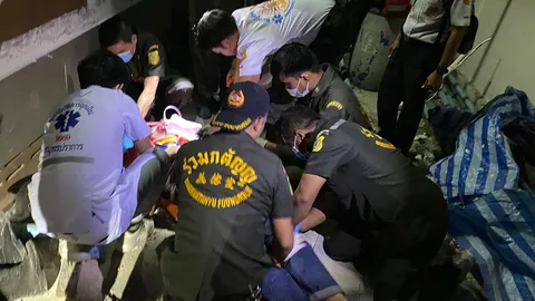 หนุ่มเมาสุรา พลัดตกระเบียงห้องพักชั้น 4 อาการสาหัส