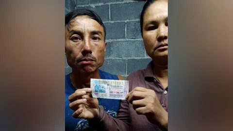 ดีใจใม่เต็มที่ ผัวเมียกะเหรี่ยงถูกรางวัลที่ 1 แต่นายจ้างชาวไทยเซ็นสลักหลัง 