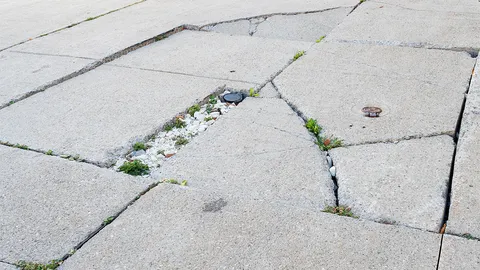 ฟุตปาทหน้าบ้านชำรุดยกแผง สำนักการโยธา ซ่อมแค่หน้าตึกบางหลัง